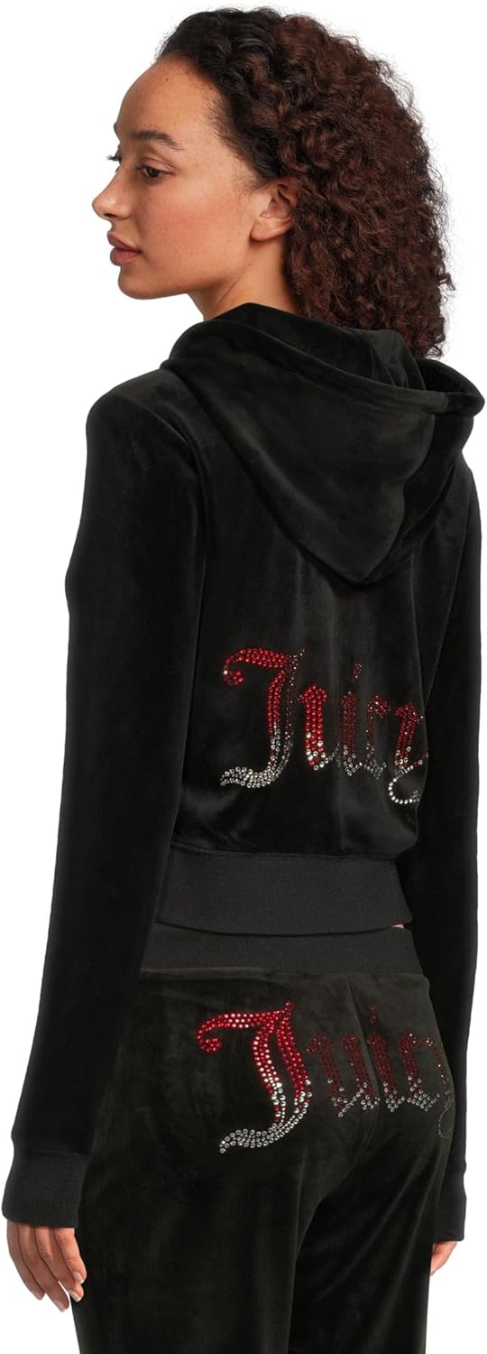 Juicy Couture Women's Ombre Hotfix Classic Juicy Hoodie - Best Price